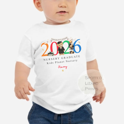 Nursery graduation T-Shirt - Personalised School Graduation T-Shirt - Nursery leaver T-Shirt - School Leaver T-Shirt