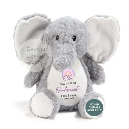 personalised flower girl teddy