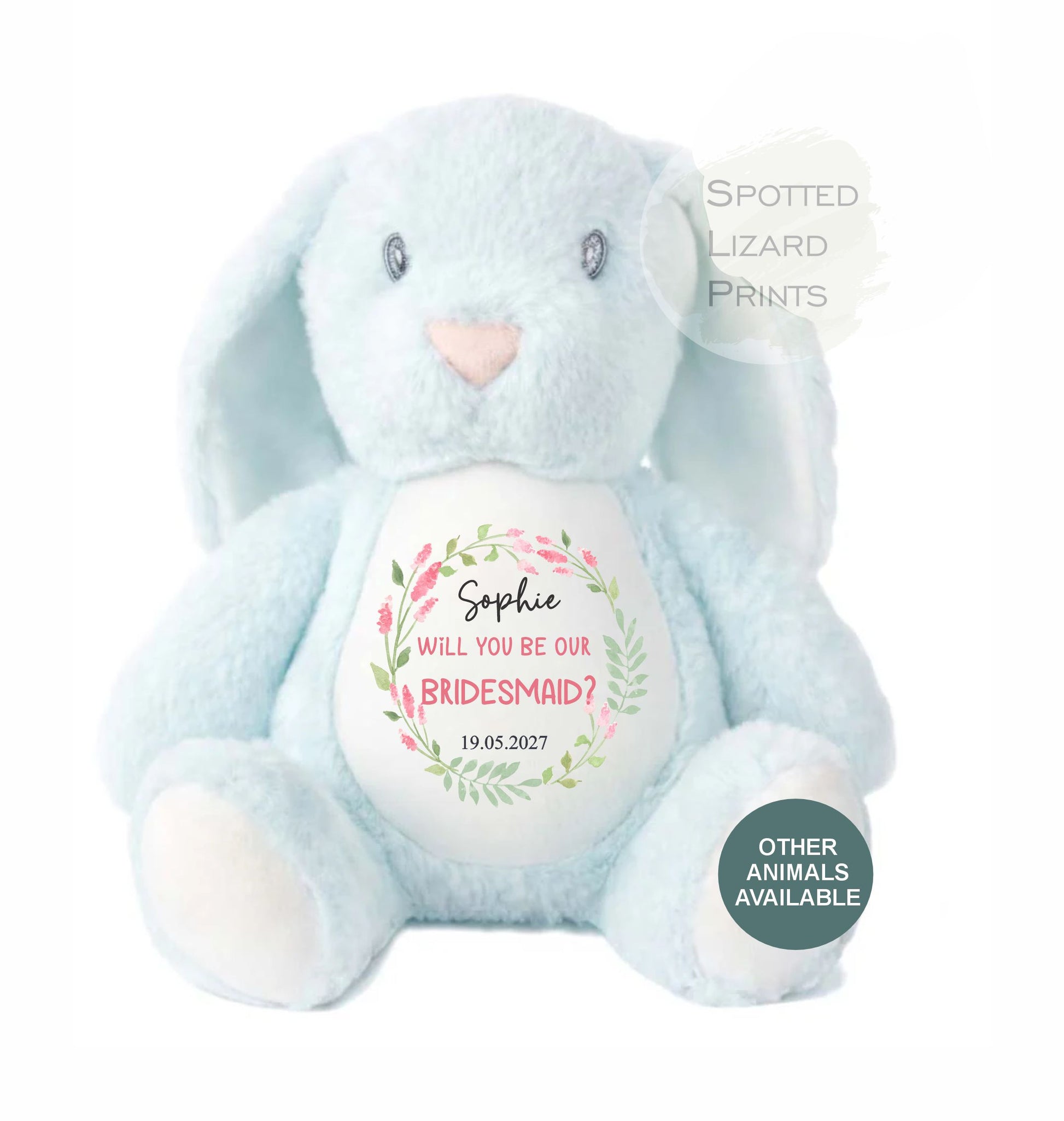 personalised flower girl teddy