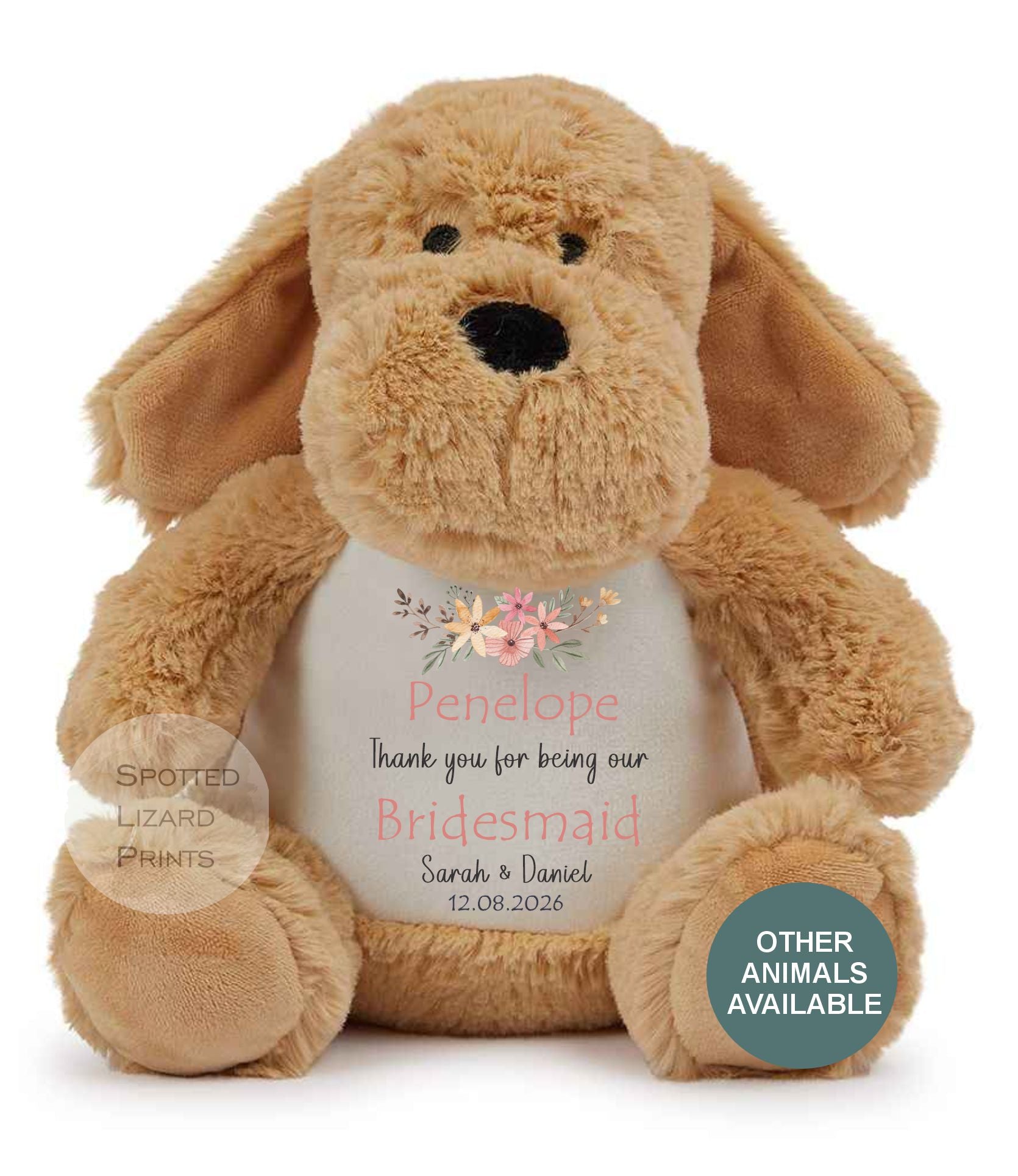 Personalised Flower Girl Teddy