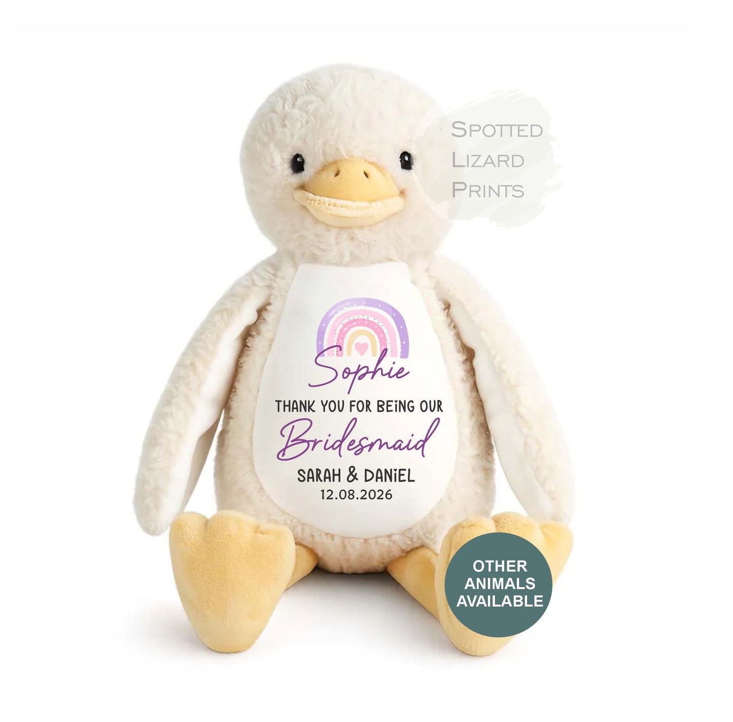 personalised flower girl teddy