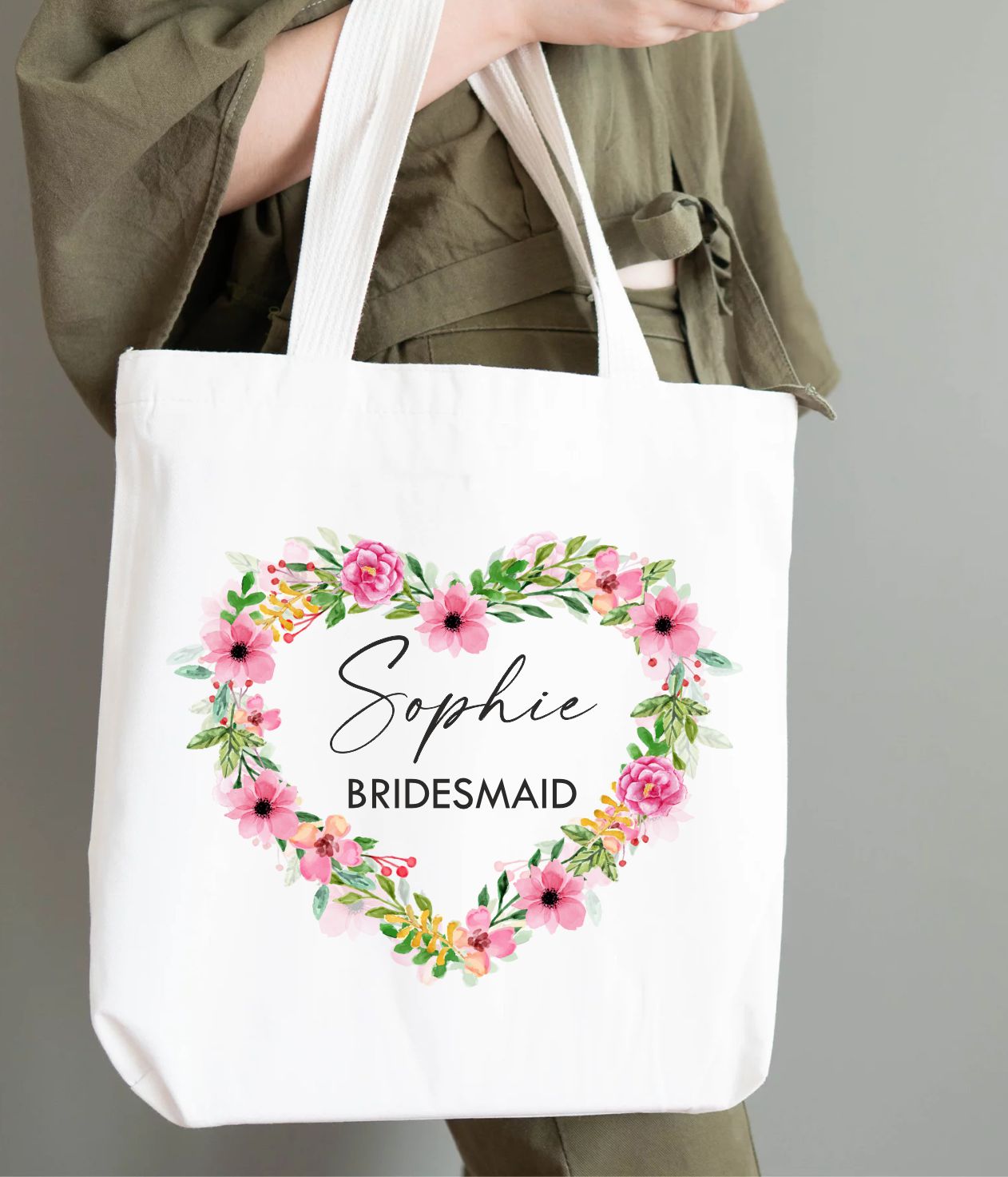 flower girl personalised wedding bag