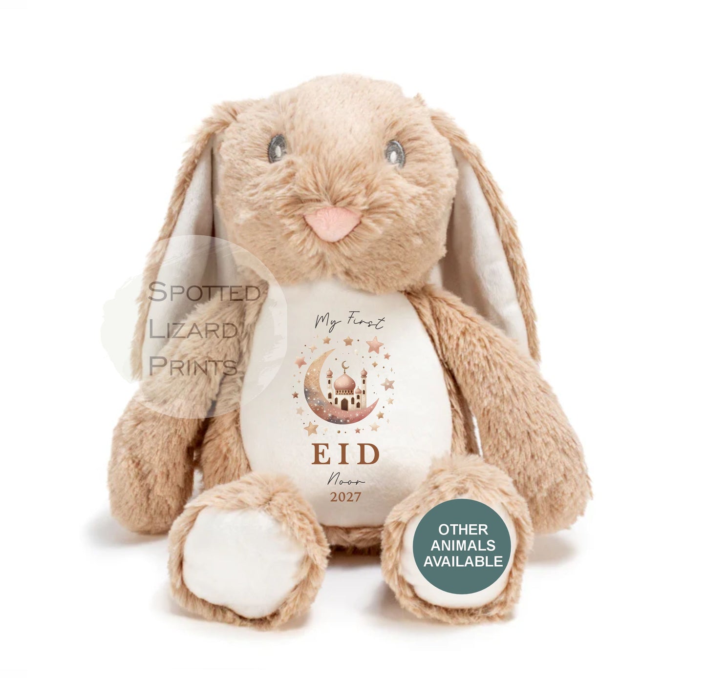 Personalised My First Eid Toy - First Eid Teddy - 1st Eid Gift - Eid Mubarak Baby Teddy - Personalised Baby Gift