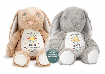 Personalised first day of school teddy