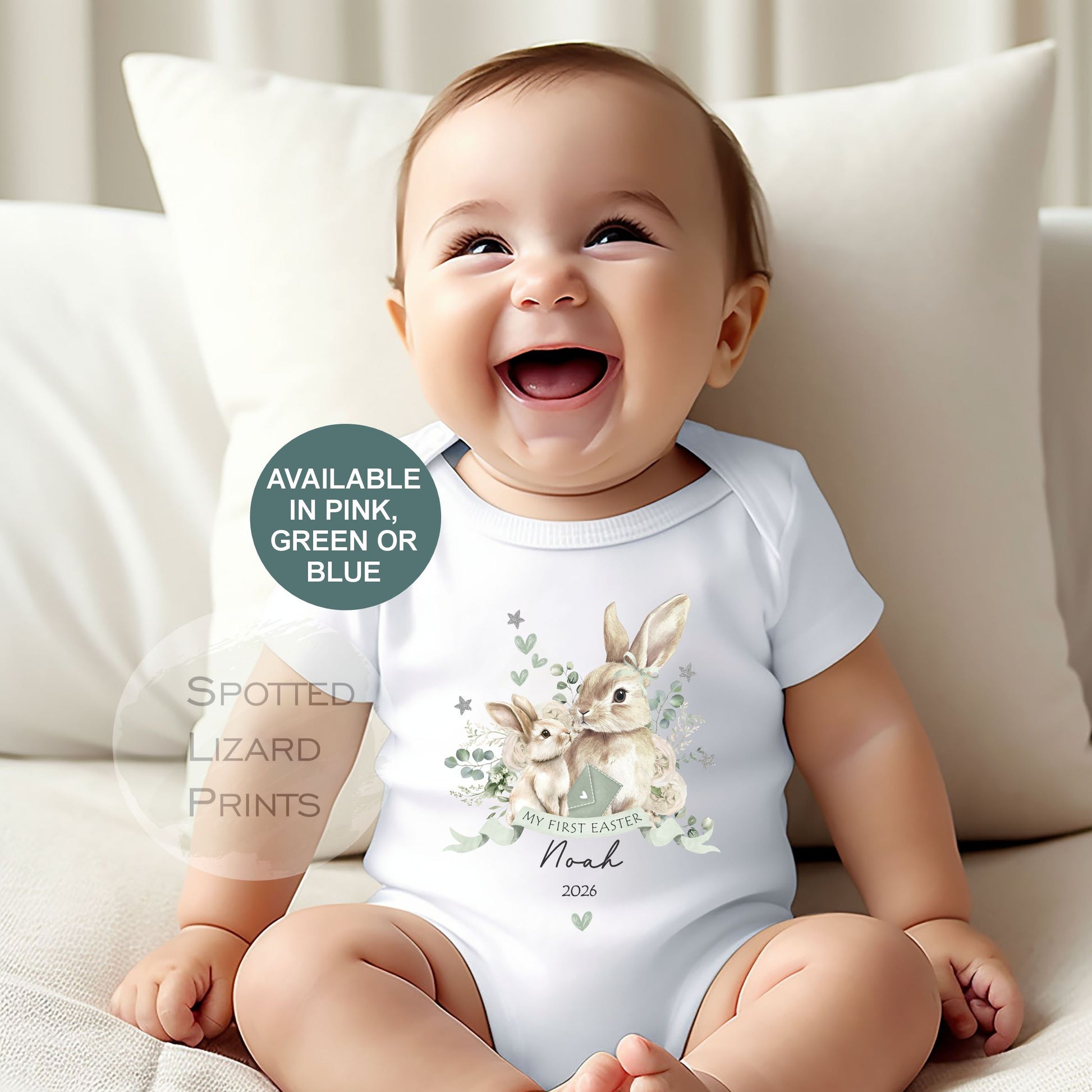 personalised My first Easter baby vest