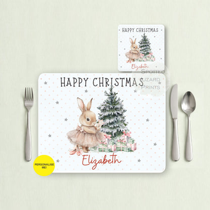 Gift for Kids - Personalised Placemat - Placemat and Coast set - Personalised Tableware - Personalised Coaster - 