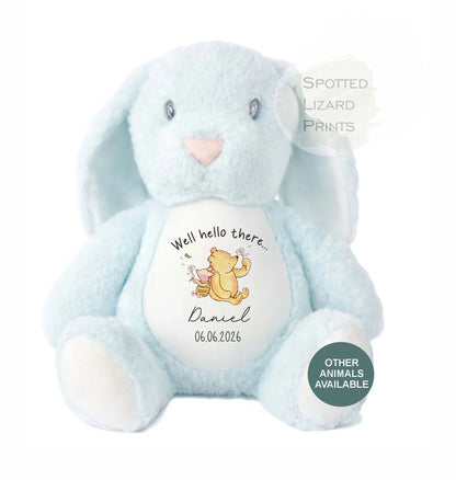 personalised new baby teddy