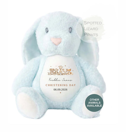 Personalised Christening Teddy Bear, Baby Baptism Gift, Custom Baby Name Soft Toy, Christening Keepsake Gift, Baby Girl Boy Gift, kids Bears
