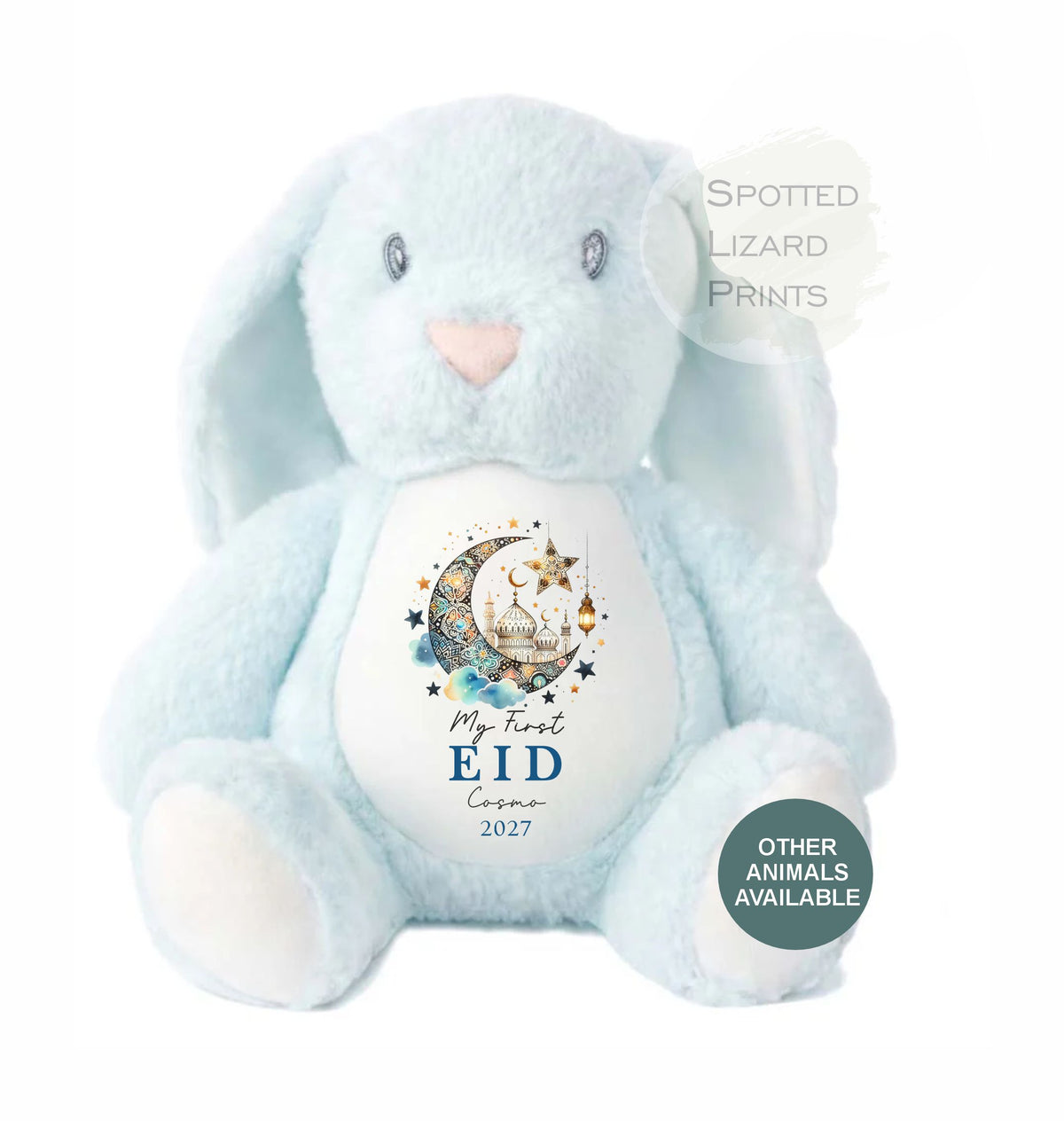 Personalised My First Eid Toy - First Eid Teddy - 1st Eid Gift - Eid Mubarak Baby Teddy - Personalised Baby Gift