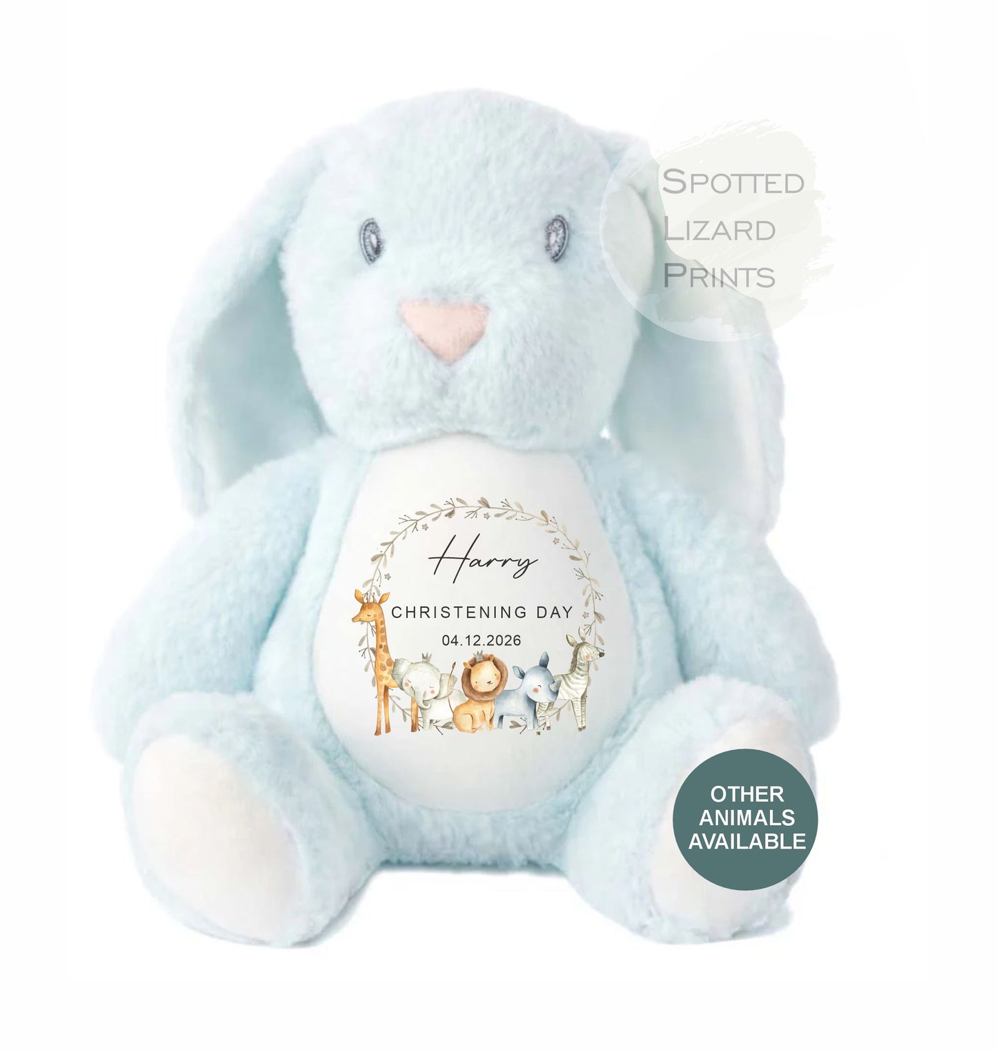 Personalised Christening Teddy Bear, Baby Baptism Gift, Custom Baby Name Soft Toy, Christening Keepsake Gift, Baby Girl Boy Gift, kids Bears