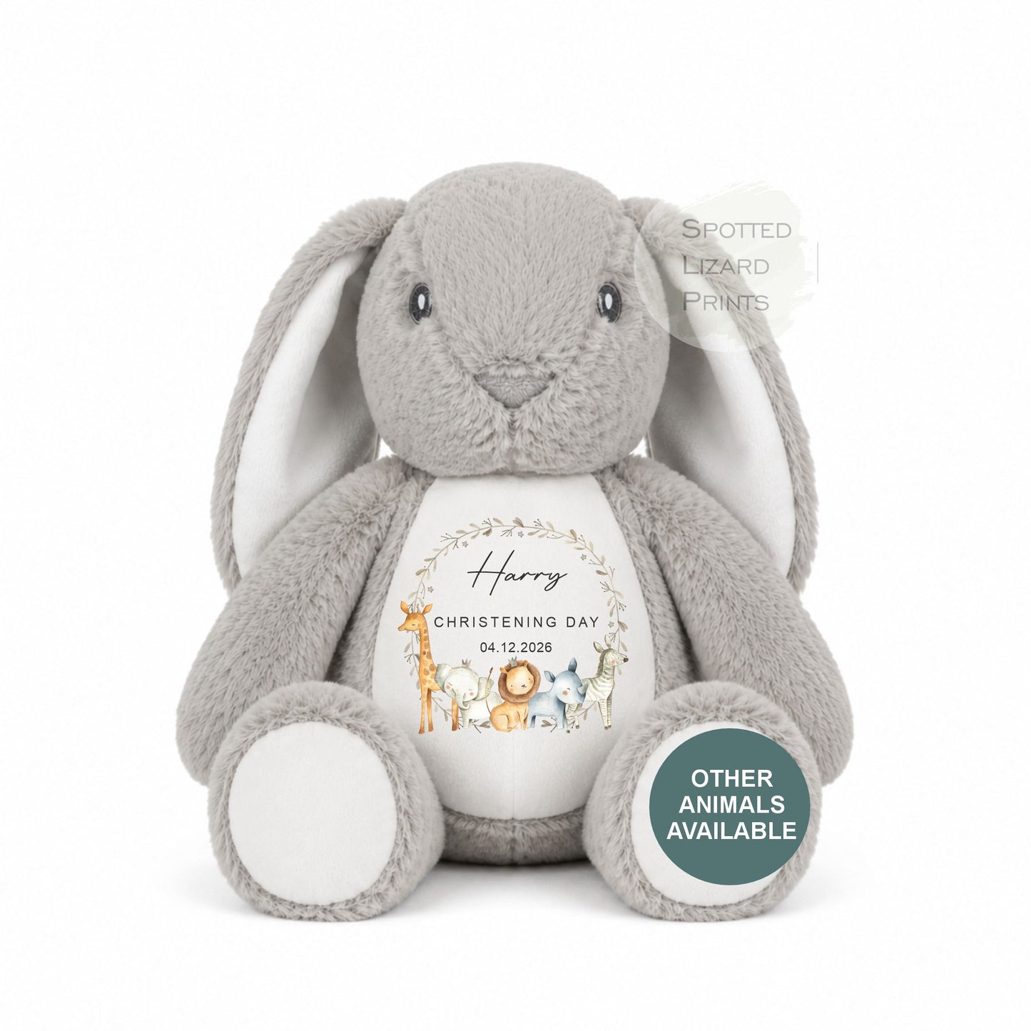 Personalised Christening Teddy Bear, Baby Baptism Gift, Custom Baby Name Soft Toy, Christening Keepsake Gift, Baby Girl Boy Gift, kids Bears
