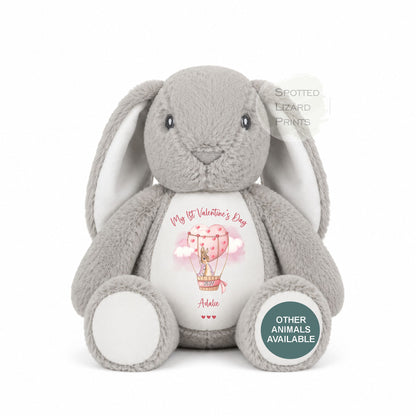 Personalised Valentines Teddy Bear, personalised Valentines Gift, Gift for Girlfriend, Valentines Day soft Toy, Gift for Her