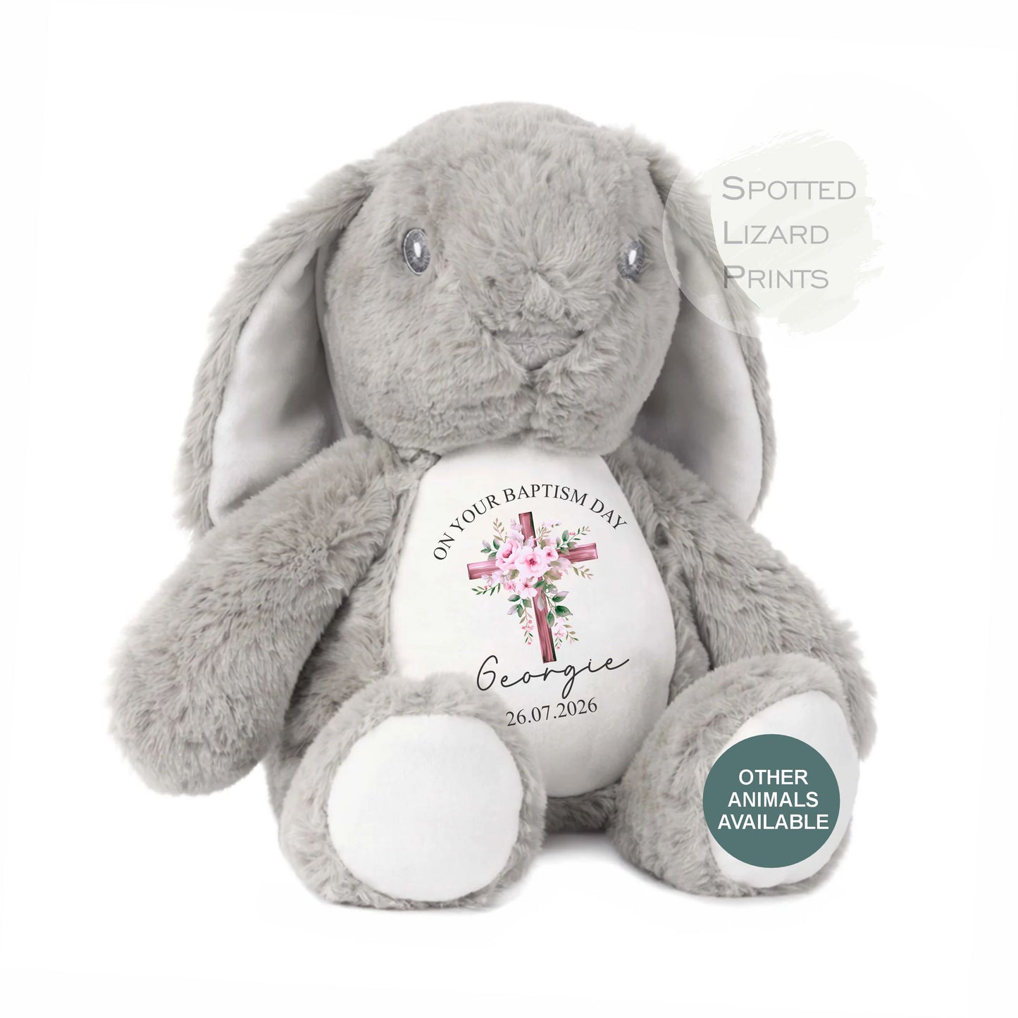 personalised Christening teddy