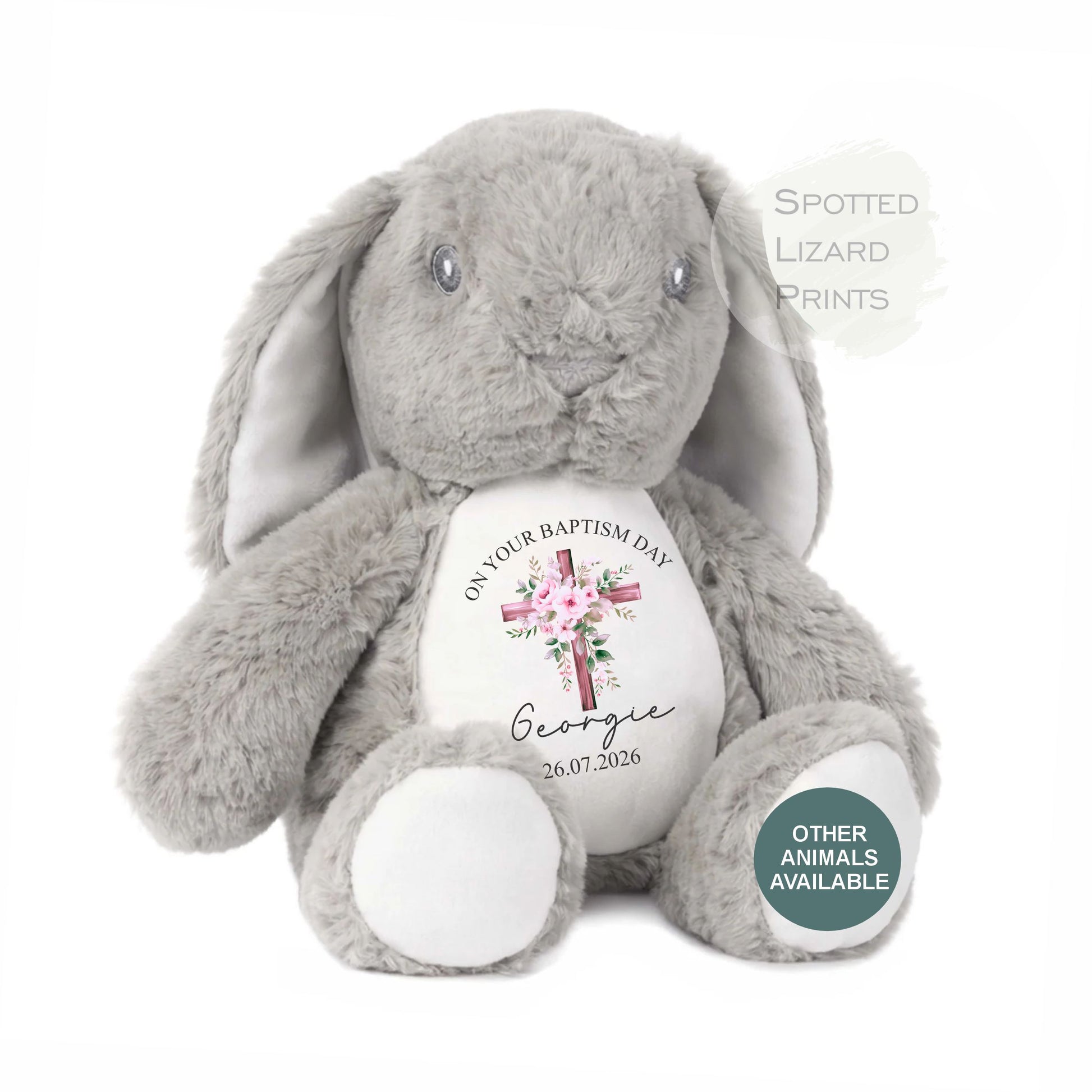 personalised Christening teddy