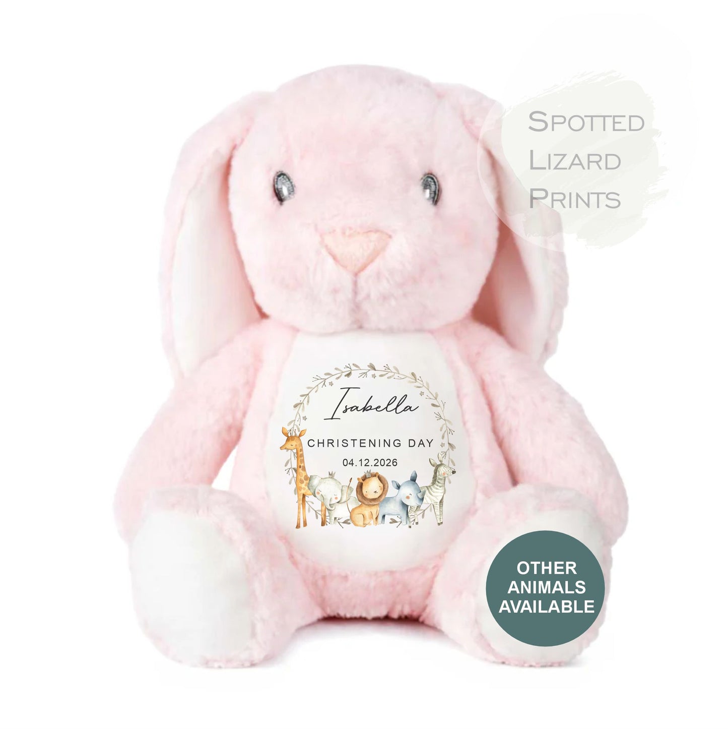 Personalised Christening Teddy Bear, Baby Baptism Gift, Custom Baby Name Soft Toy, Christening Keepsake Gift, Baby Girl Boy Gift, kids Bears