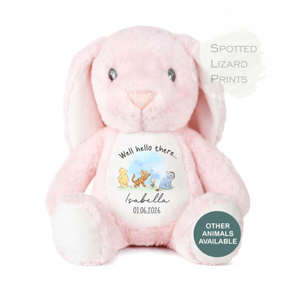 personalised new baby teddy