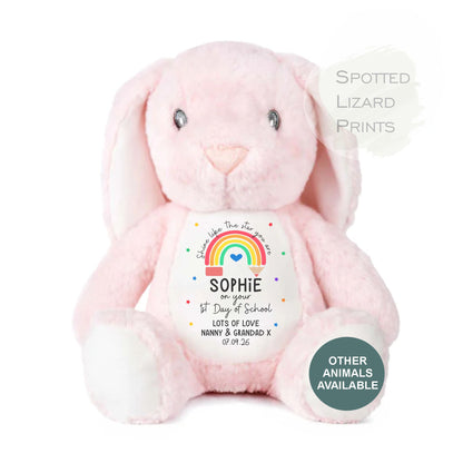 personalised first day of school teddy