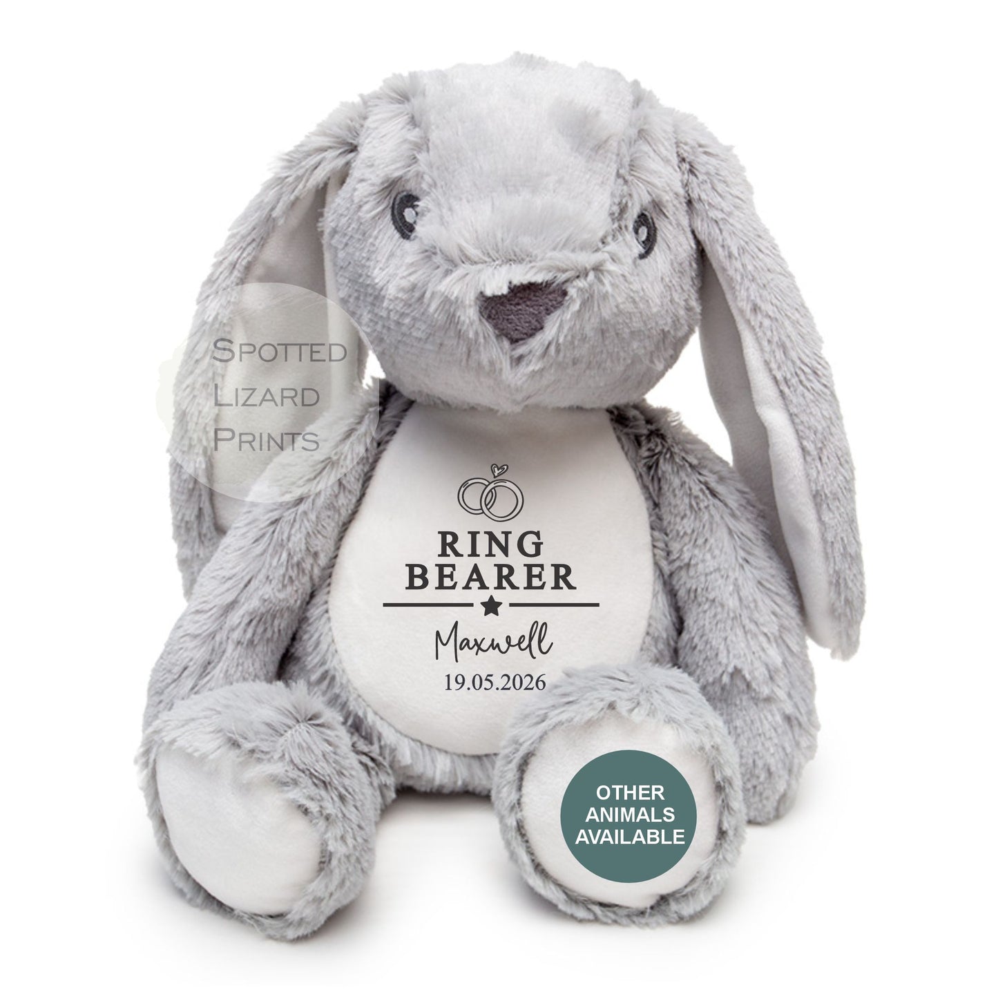 Thankyou teddy for ring bearer Personalised Teddy for kids.