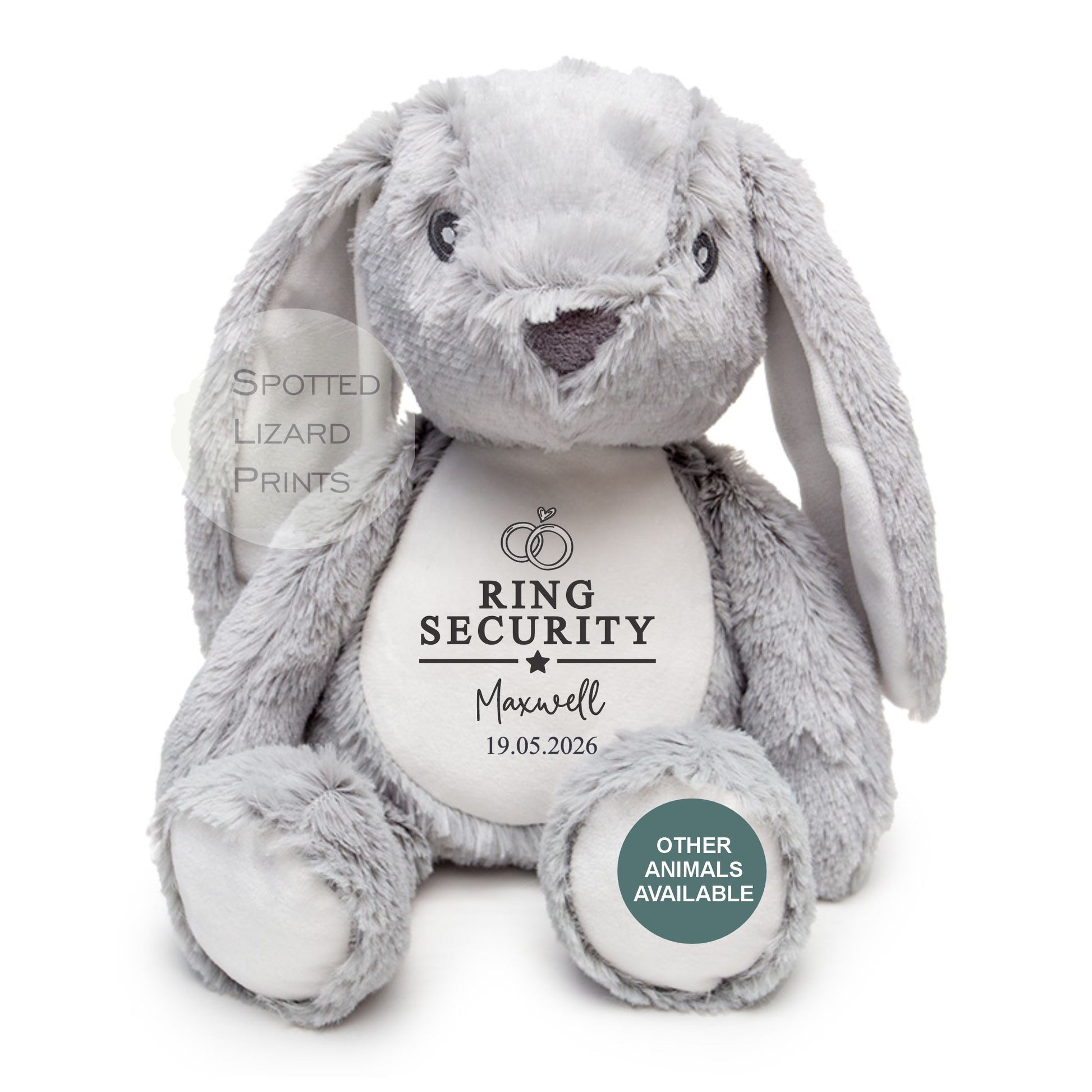 Thankyou teddy for page boys. Personalised Teddy for kids.