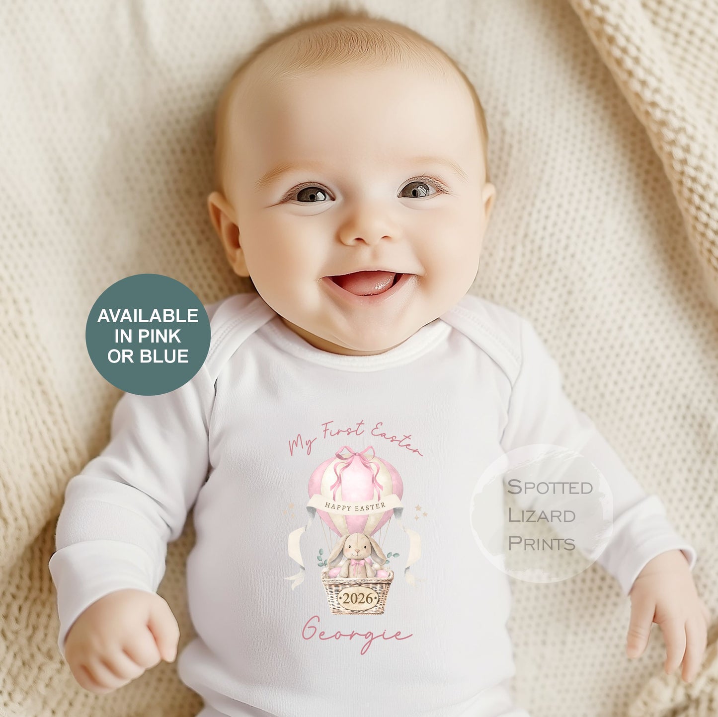 Personalised my first Easter Sleepsuit