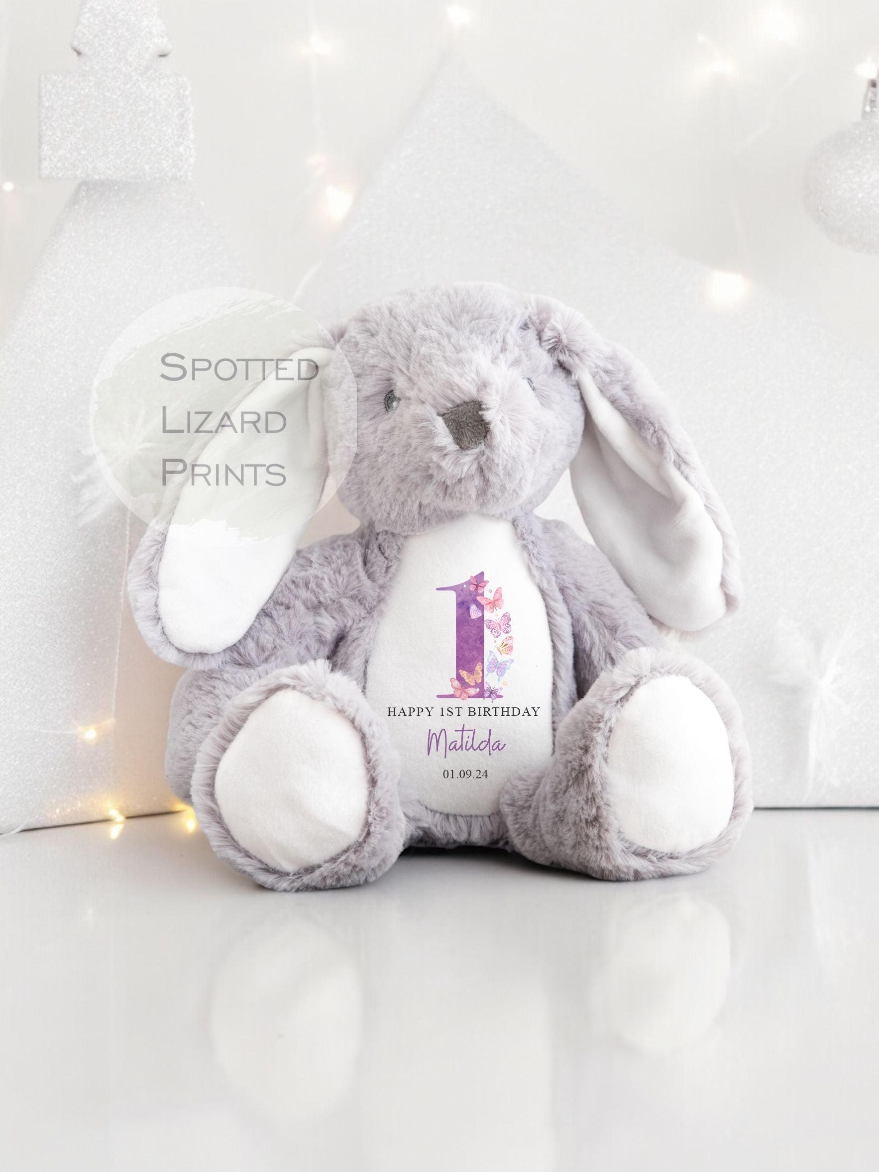 1st Birthday rabbit personalised Gift