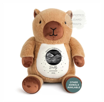 Christmas Gift From Baby to Daddy, Personalised Photo Teddy, First Christmas Daddy Gift, Baby Scan Teddy Bear, New Dad Xmas Keepsake