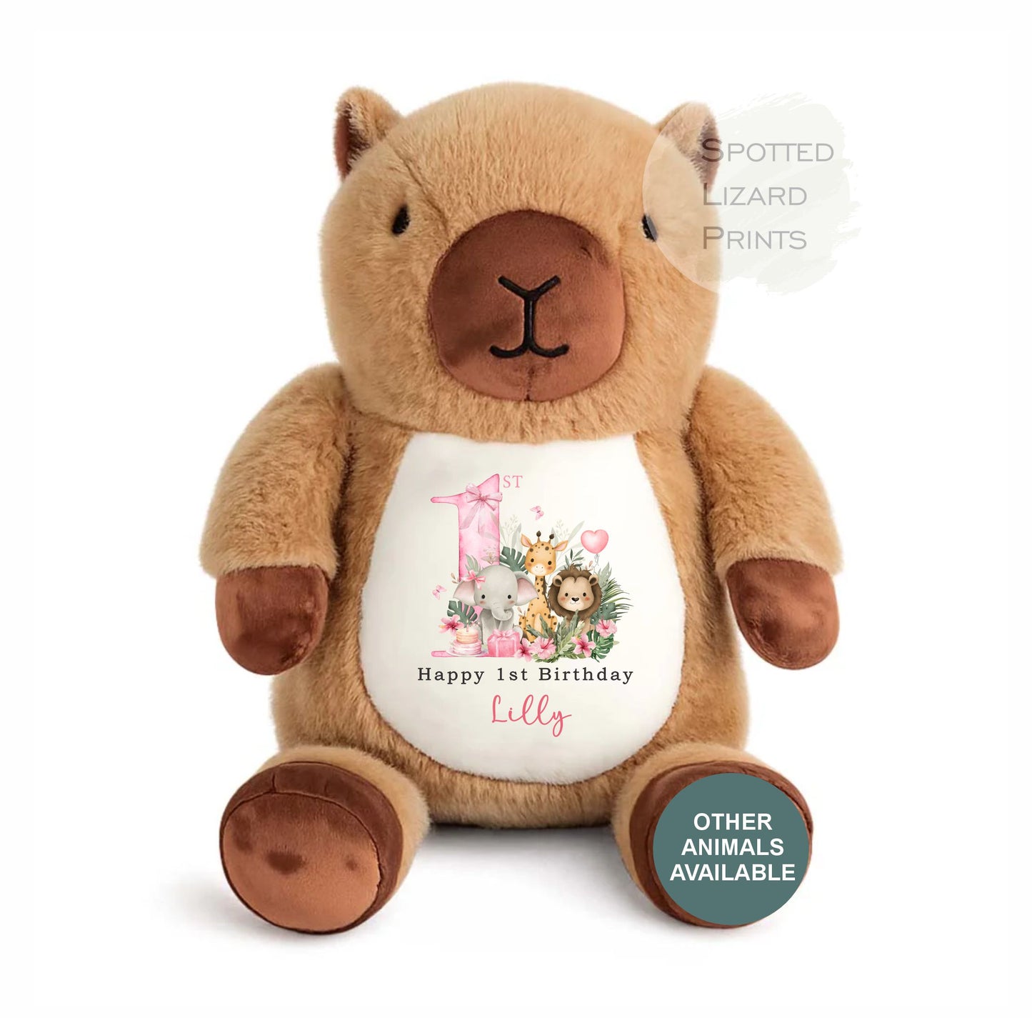 Personalised 1st Birthday Teddy | Baby First Birthday Gift | Custom Name Soft Toy | Kids Cuddly Toy Keepsake | Personalised Baby Gift UK