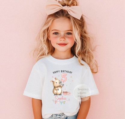 Personalised Capybara Birthday T-shirt, First Birthday shirt, Birthday Capybara - Birthday Gifts - Birthday Girl T-shirt
