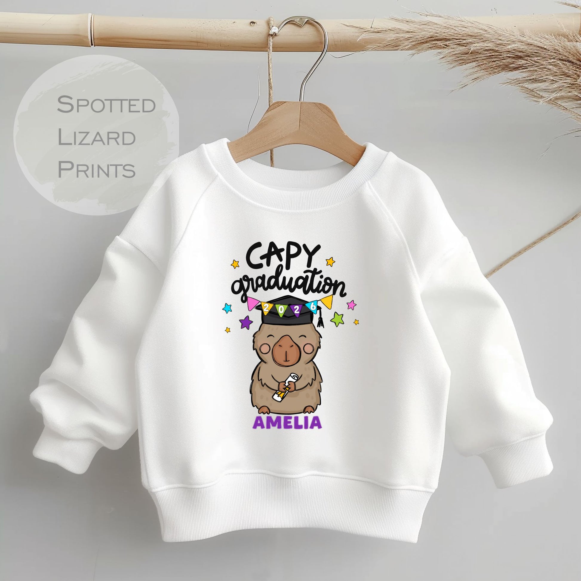 Personalised Capybara Graduation sweatshirt