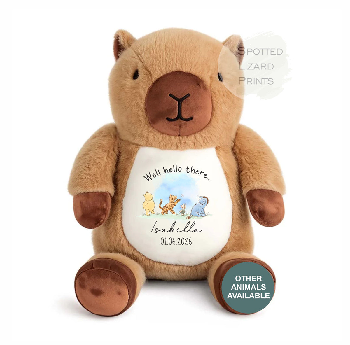 personalised new baby teddy