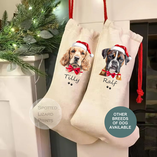 Dog Santa Sack with name of dog