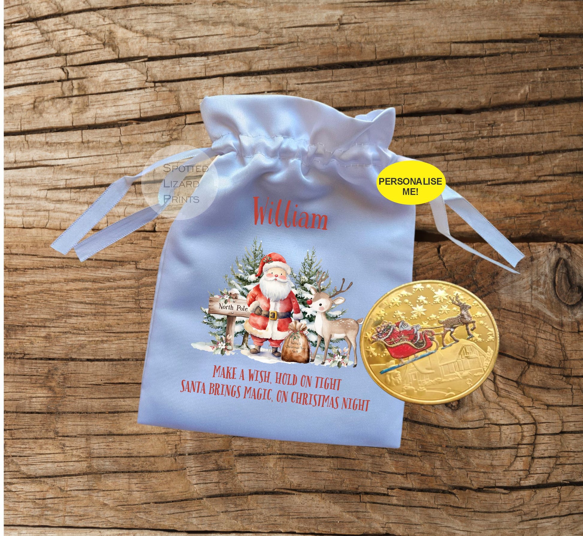Santa Wish Pouch & coin 