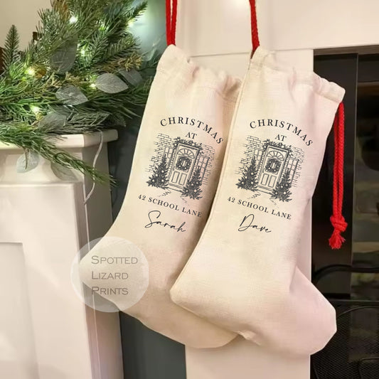 Personalised Christmas Stocking - Santa Stocking - Personalised Stocking - Family Stockings