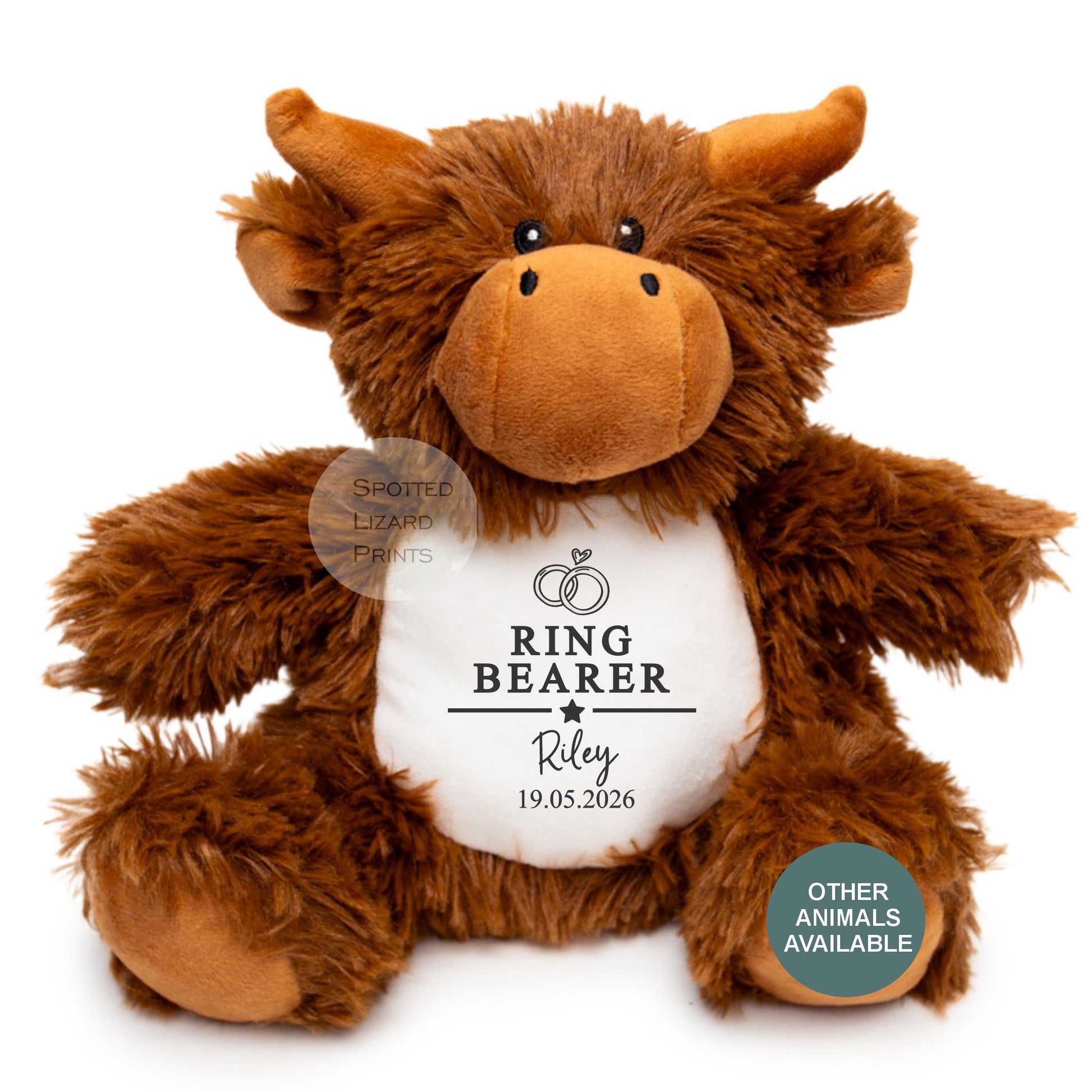 Thankyou teddy for page boys. Personalised Teddy for kids.