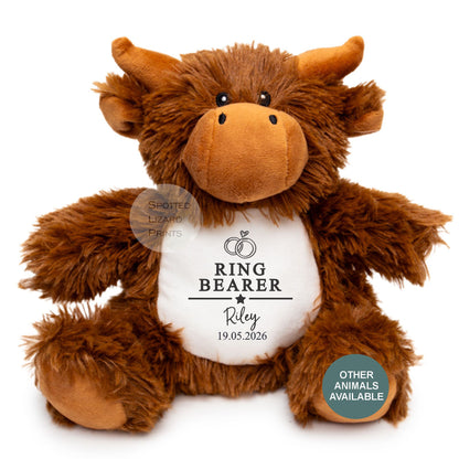 Thankyou teddy for page boys. Personalised Teddy for kids.