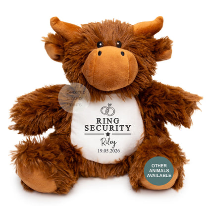 Thankyou teddy for page boys. Personalised Teddy for kids.