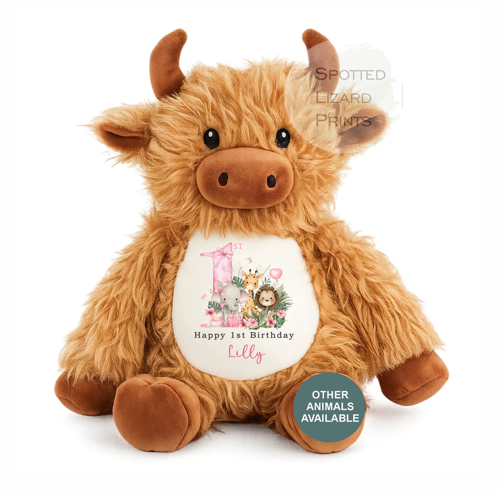 Personalised 1st Birthday Teddy | Baby First Birthday Gift | Custom Name Soft Toy | Kids Cuddly Toy Keepsake | Personalised Baby Gift UK