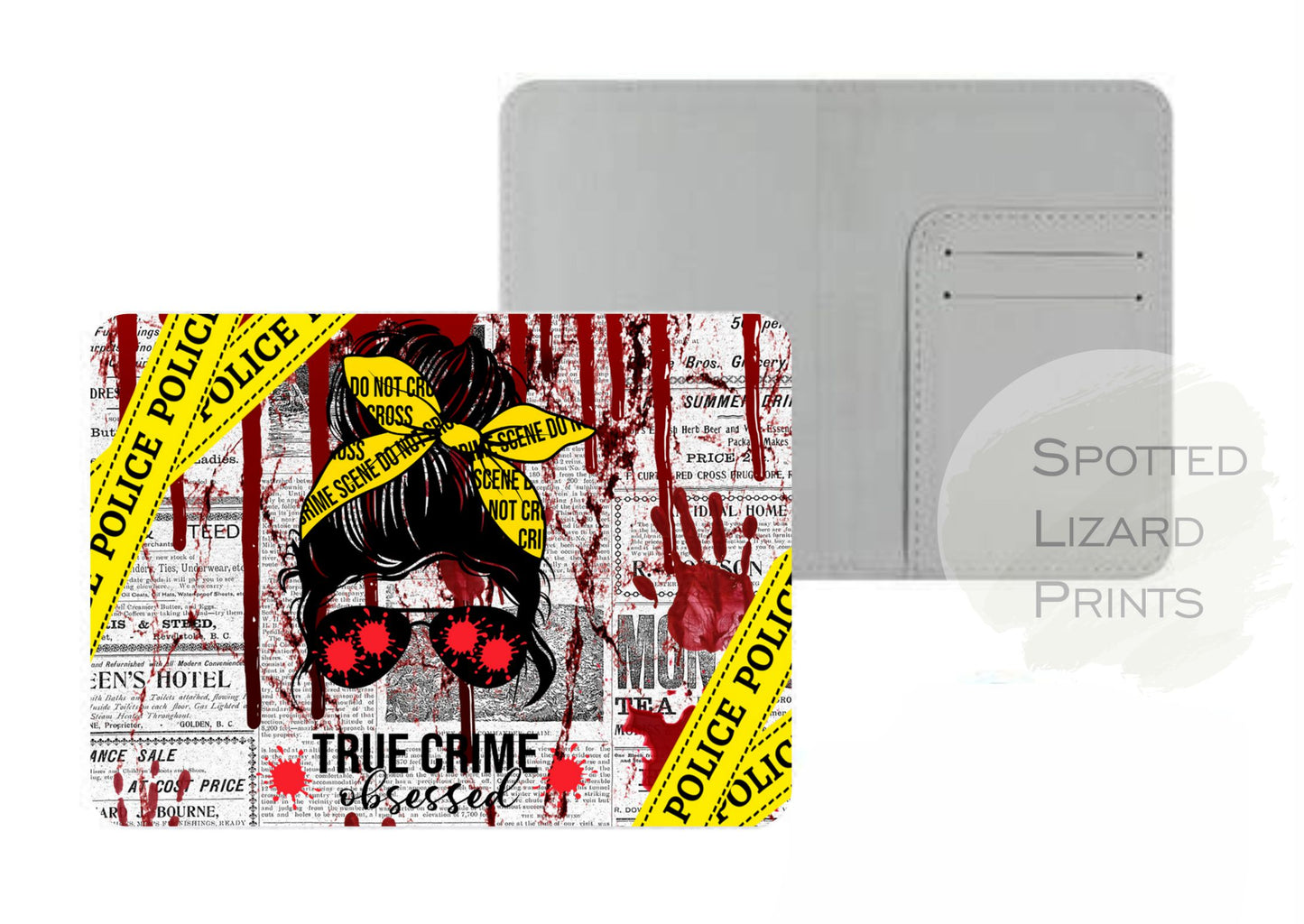 Crime Obsessed Passport Cover - Crime Obsession - Crime Passport Cover - Passport Holder - First Holiday - Crime Obsessed Passport Cover