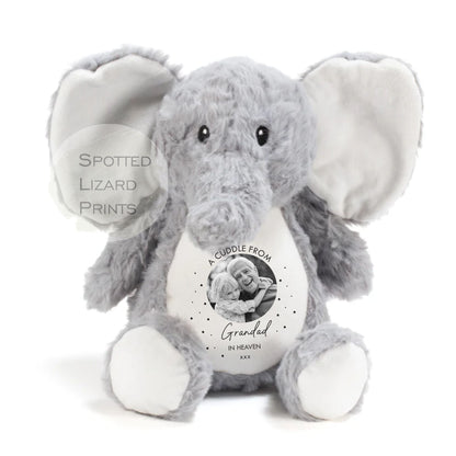 Memory Soft Toy - A Cuddle From Heaven - Memory Gift - Memorial Photo Gift Bereavement Loss of Loved One - Sympathy - Grandparent in Heaven