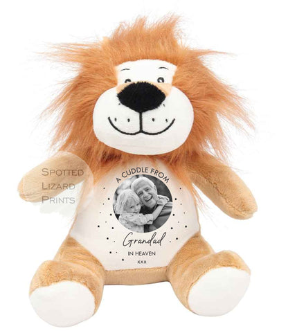 Memory Soft Toy - A Cuddle From Heaven - Memory Gift - Memorial Photo Gift Bereavement Loss of Loved One - Sympathy - Grandparent in Heaven