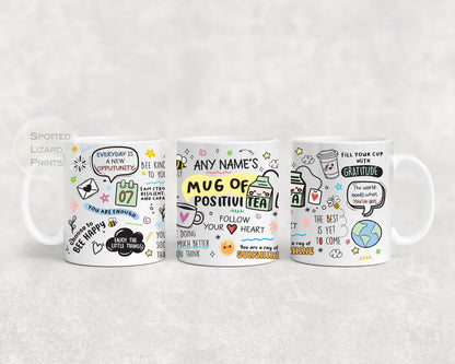 personalised mug of positivitea