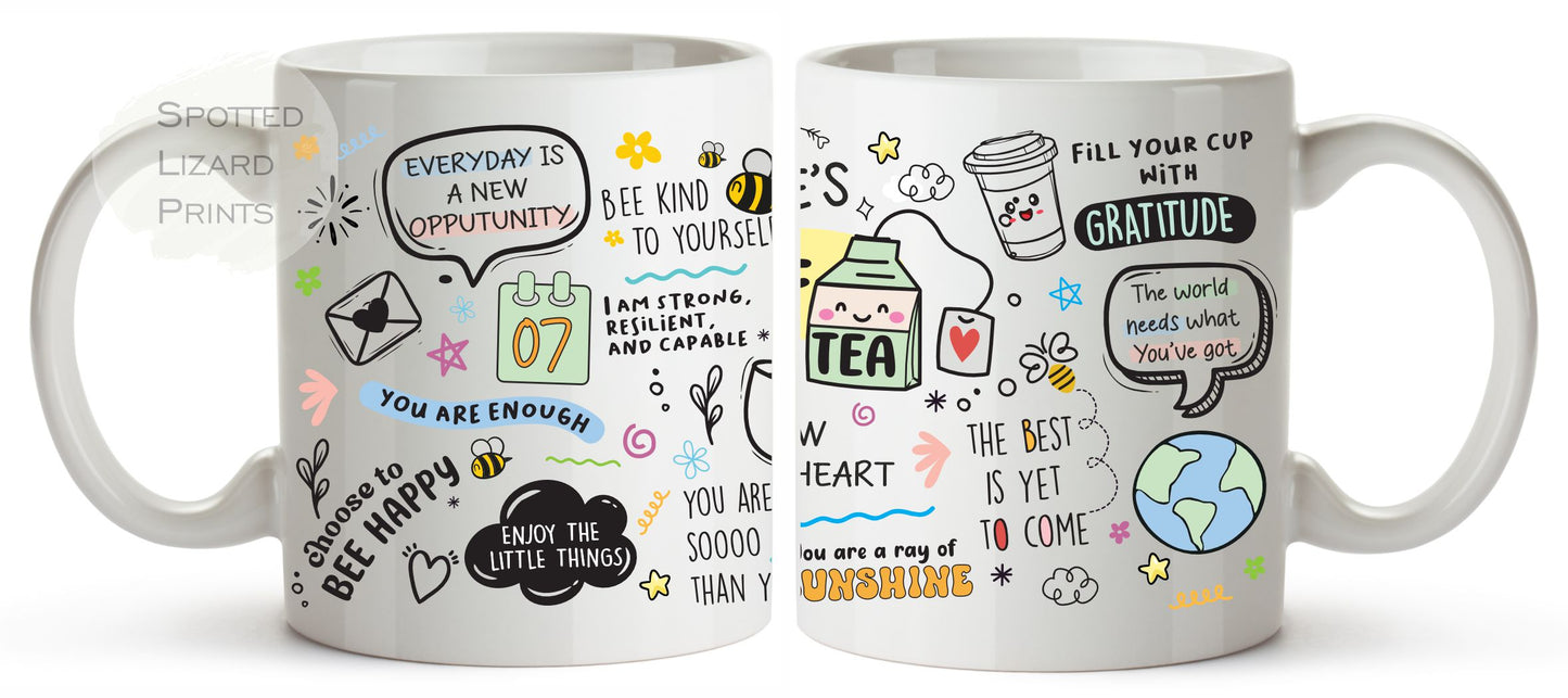personalised mug of positivitea