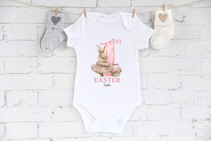 My First Easter personalised Baby vest