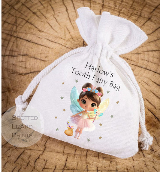 Personalised Tooth Fairy Bags, Tooth Fairy pouch, Lost tooth bag, First Tooth, Girls and Boys Tooth Fairy Bag