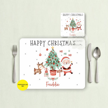 Gift for Kids - Personalised Placemat - Placemat and Coast set - Personalised Tableware - Personalised Coaster - 