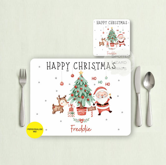 Gift for Kids - Personalised Placemat - Placemat and Coast set - Personalised Tableware - Personalised Coaster - 