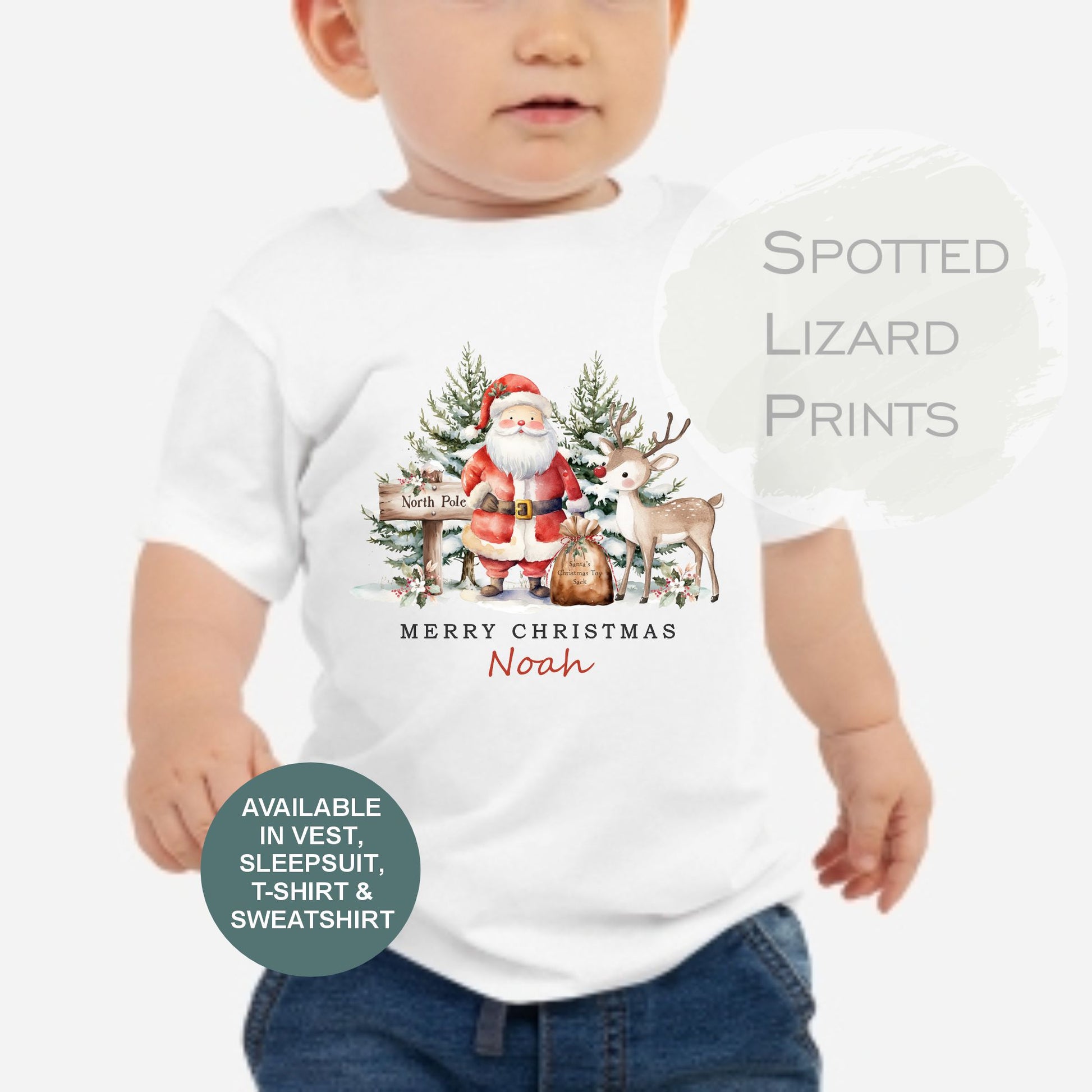 personalised children's Christmas t-shirt