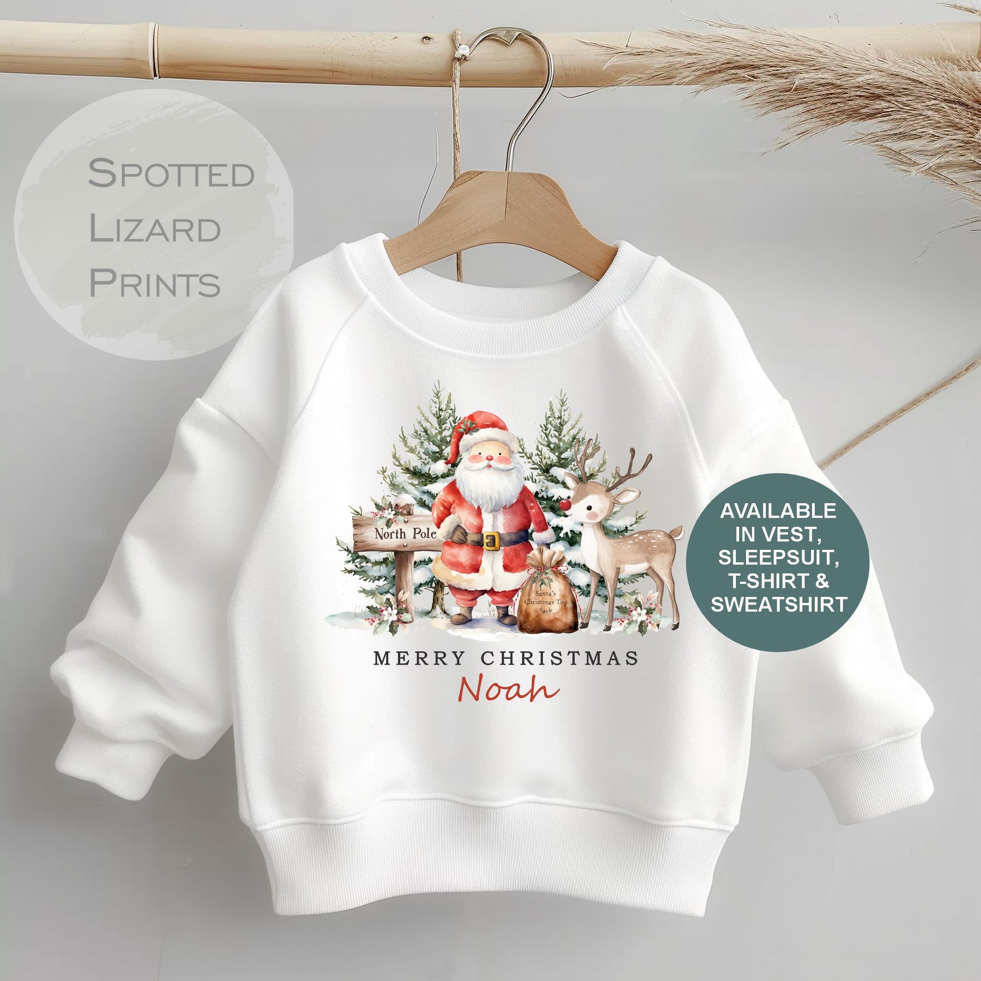 personalised children's Christmas Sweatshirt