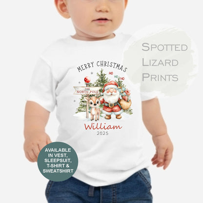 personalised Children's Christmas t-shirt
