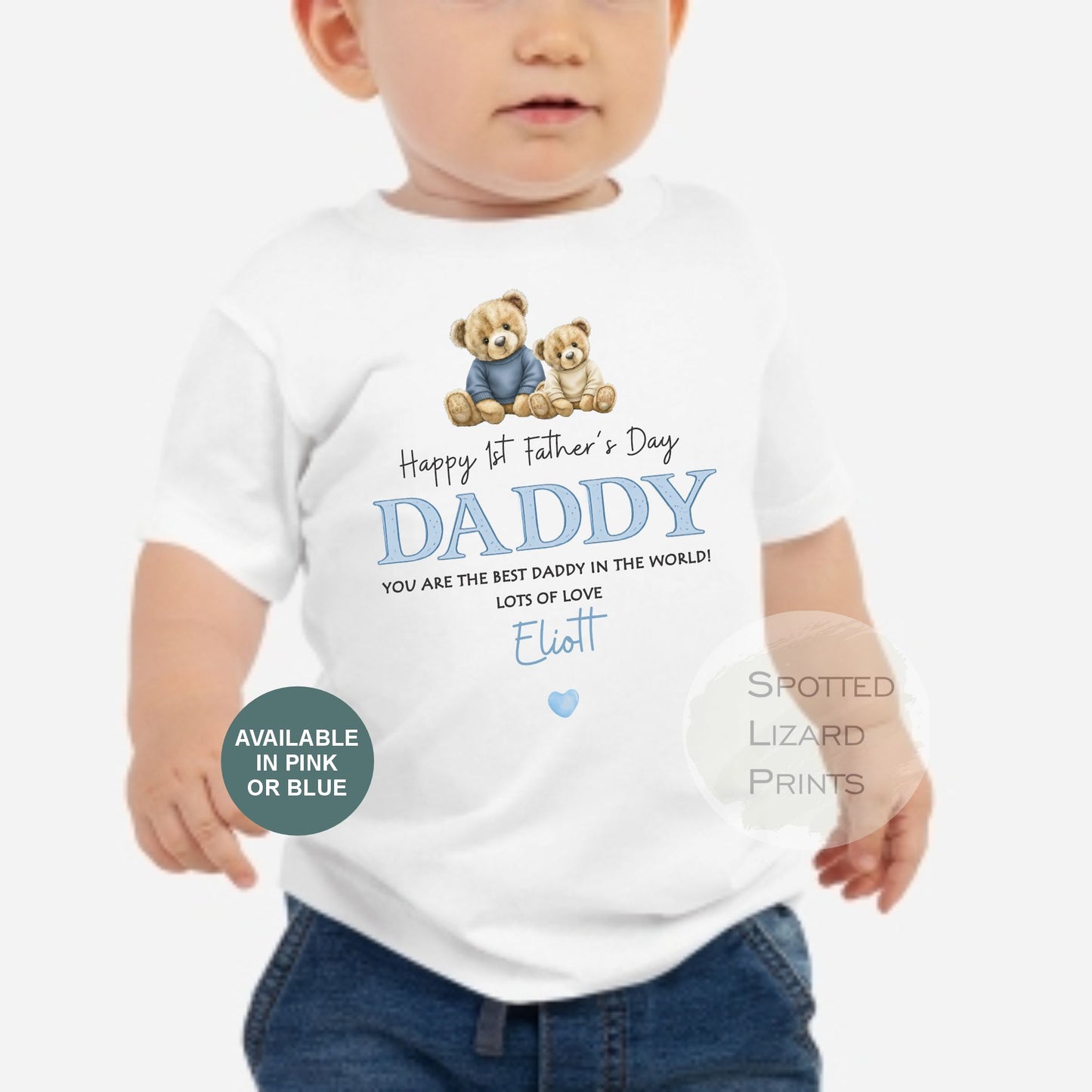 Personalised Happy 1st Father's Day t-shirt